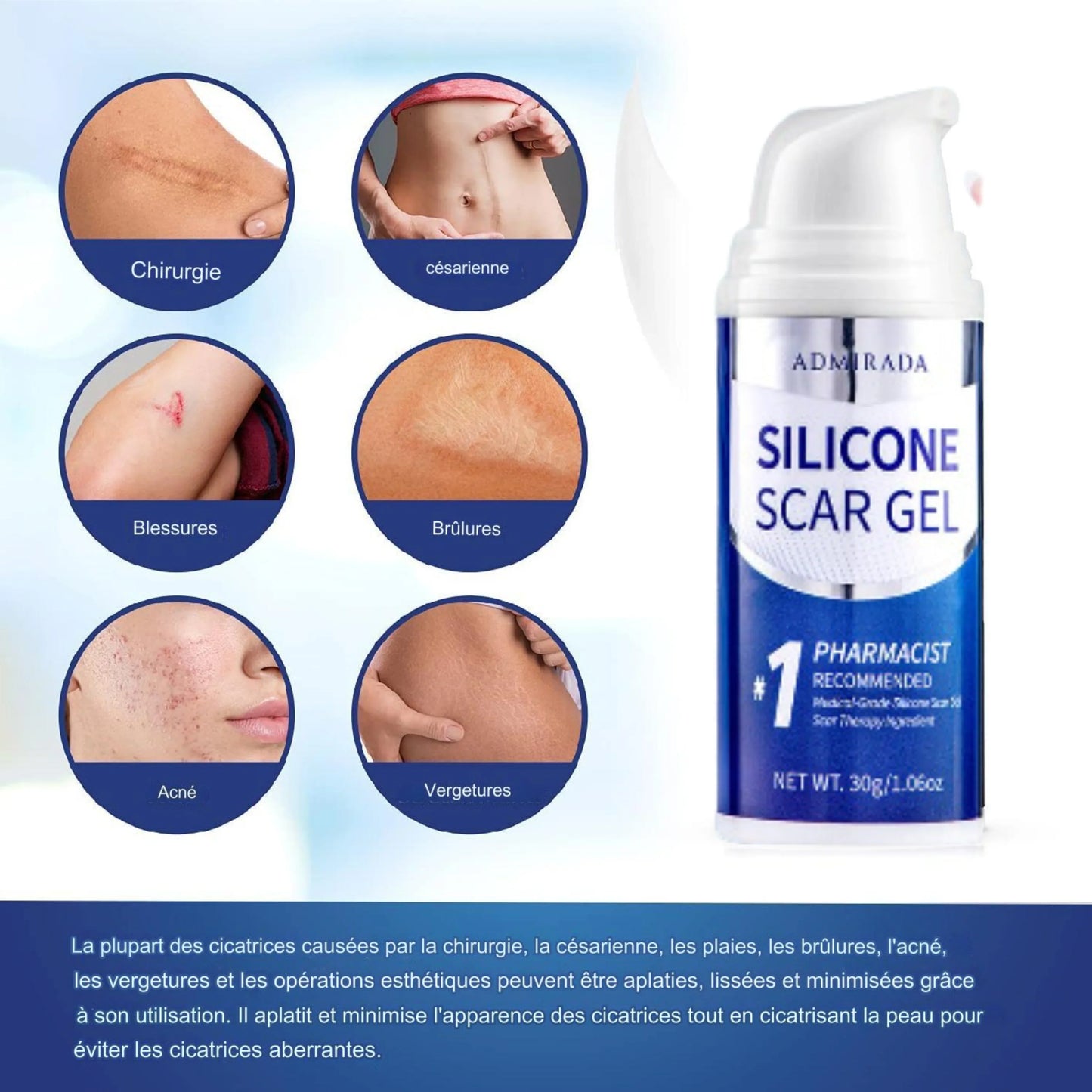Gel Silicone Anti-Cicatrices